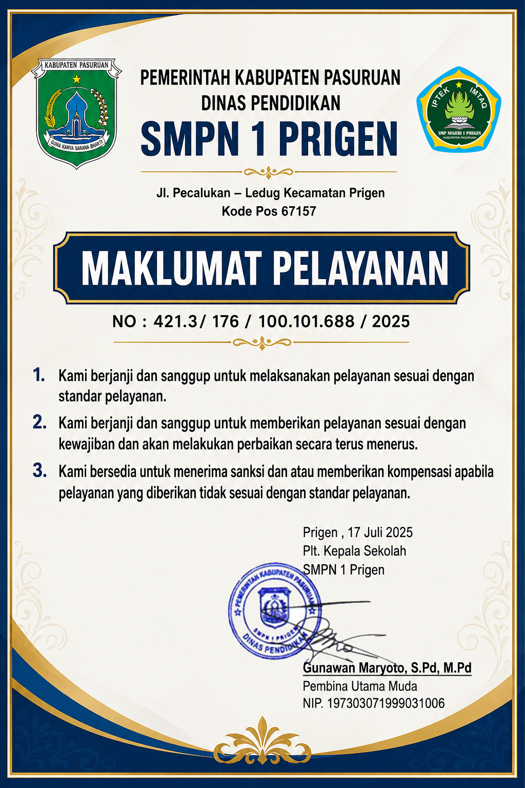Maklumat Pelayanan